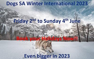 2023 Dogs SA Winter International Dates Announced